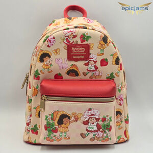 Loungefly Strawberry Shortcake Orange Blossom Duo Mini Backpack New